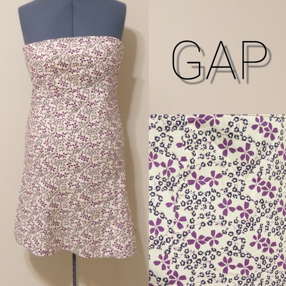 GAP Dresses & Skirts - 🔻Gap | Strapless Floral Summer Dress EUC
